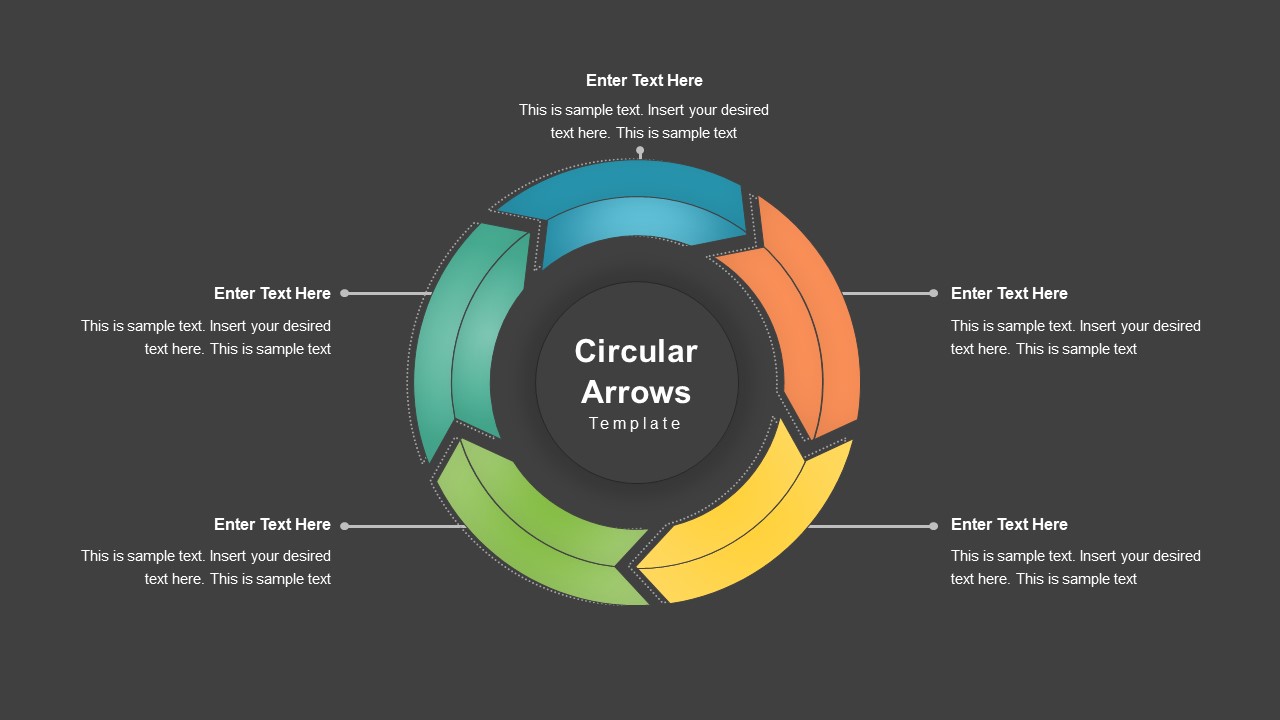 Circle Arrow PowerPoint Template SlideBazaar