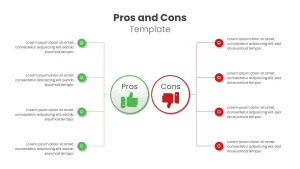 Pros and Cons infographics template