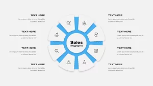 Sales infographic slide