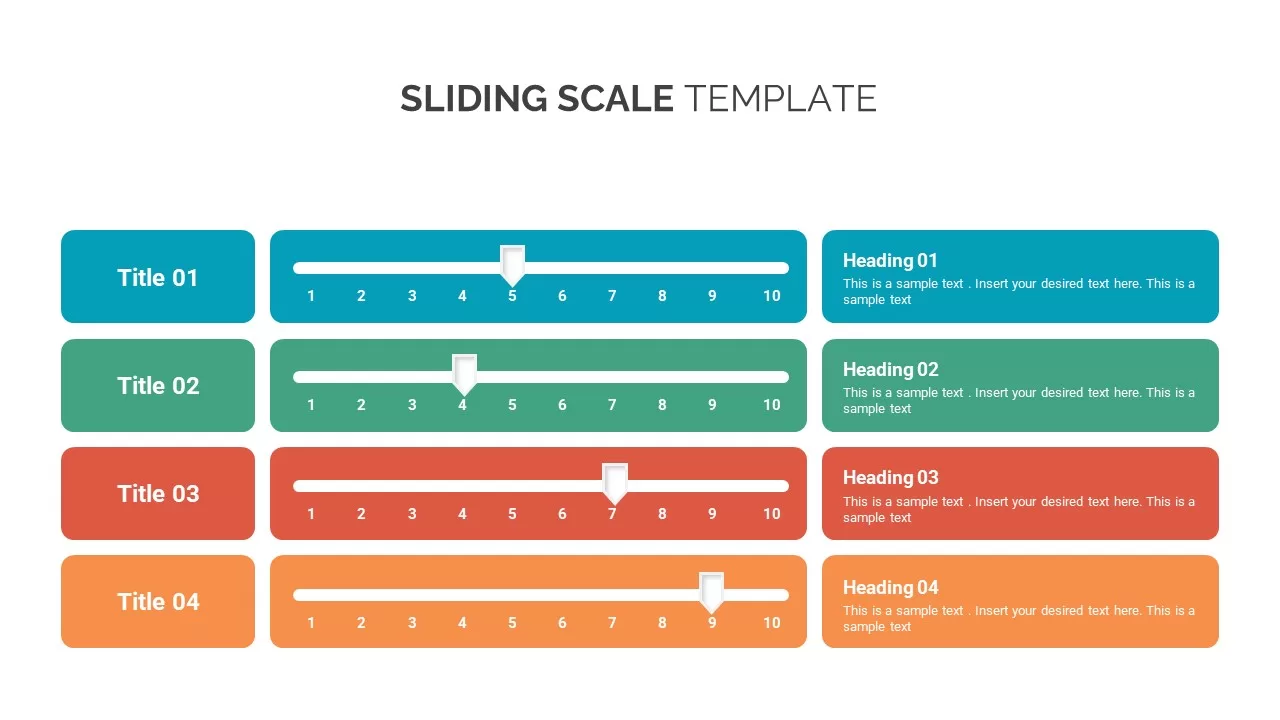 Sliding Scale infographic