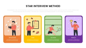 Star Interview Technique Template for PowerPoint and Keynote