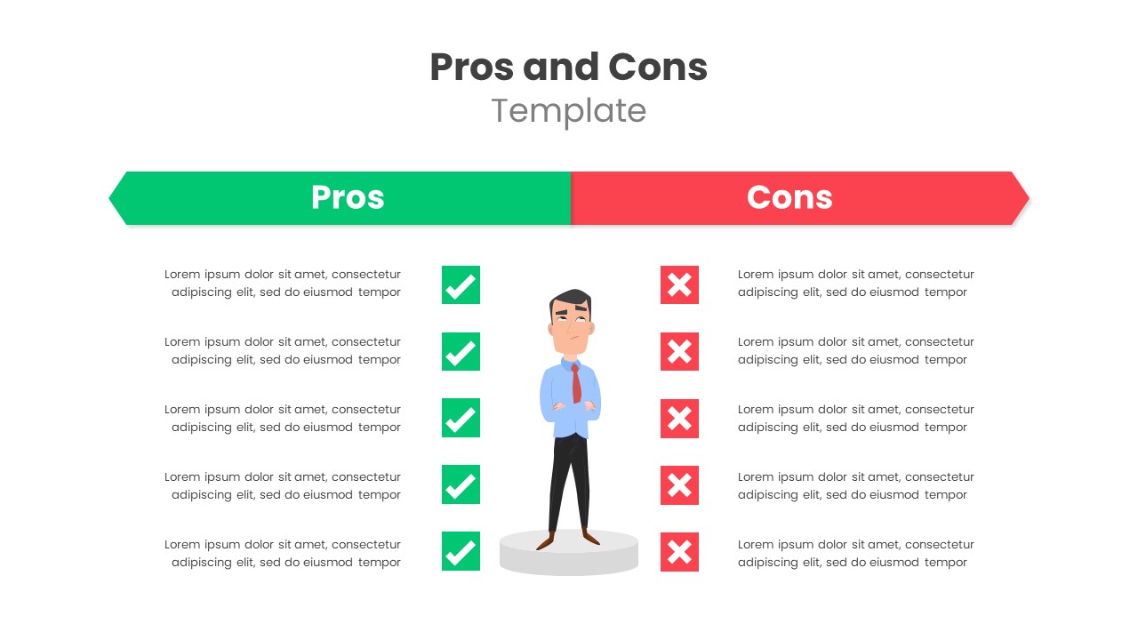 Pros and Cons template - SlideBazaar