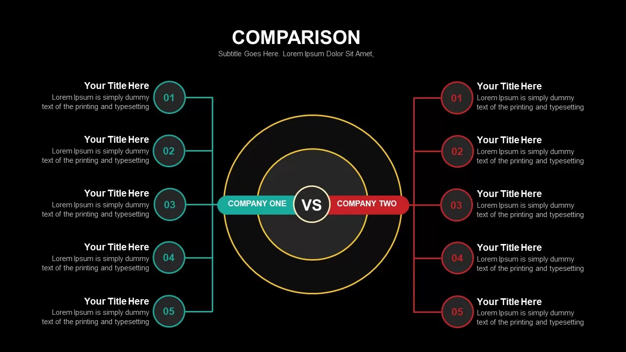 comparison powerpoint template