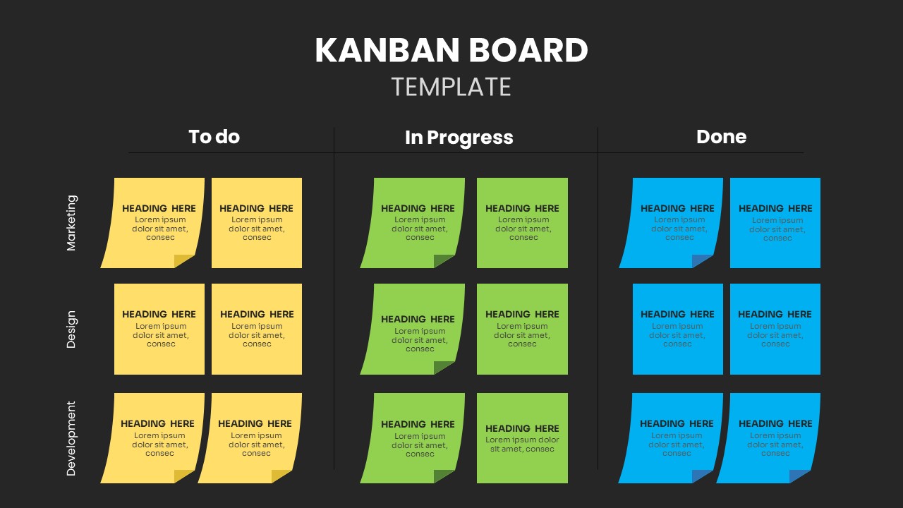 Kanban Board Template SlideBazaar