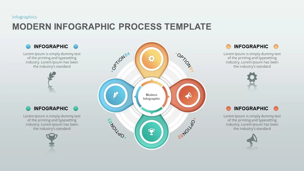 modern process infographic template