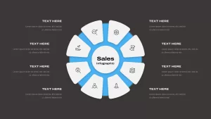 sales circular infographic