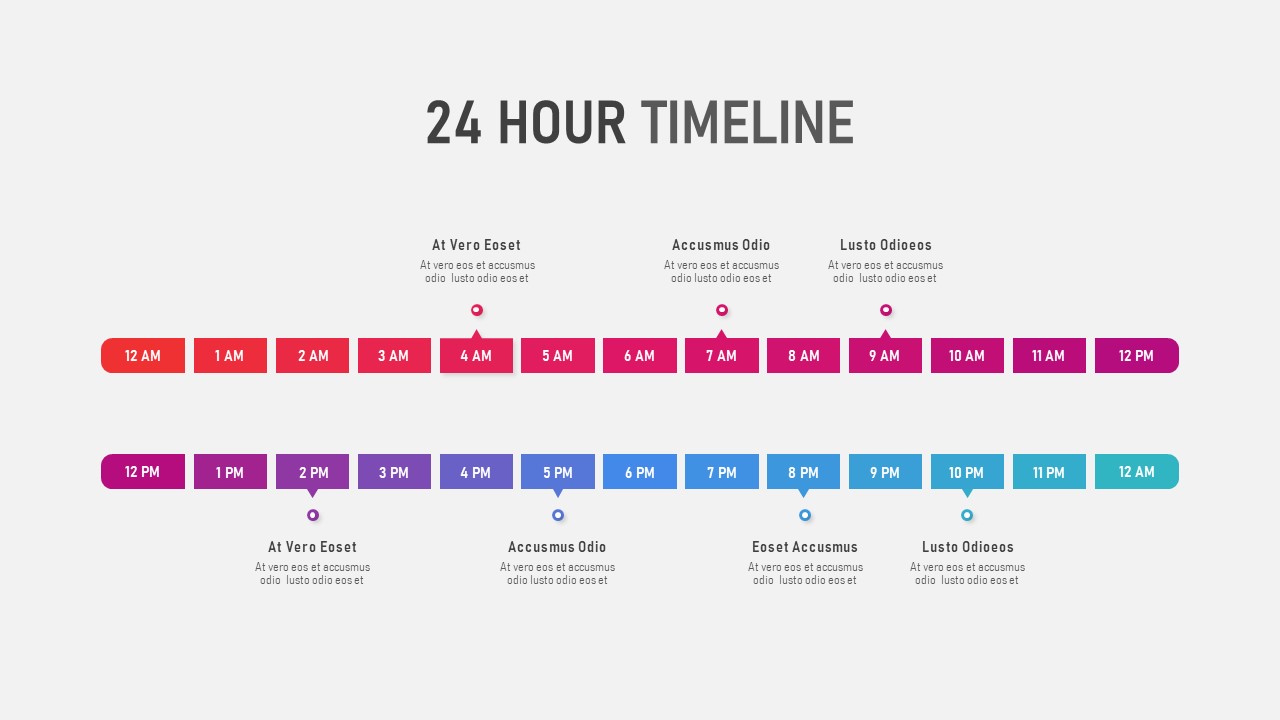 24 Hours Loop PowerPoint Slide