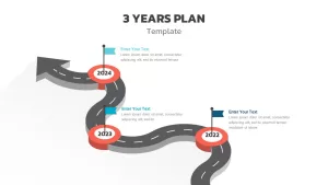 3 years strategic plan powerpoint roadmap