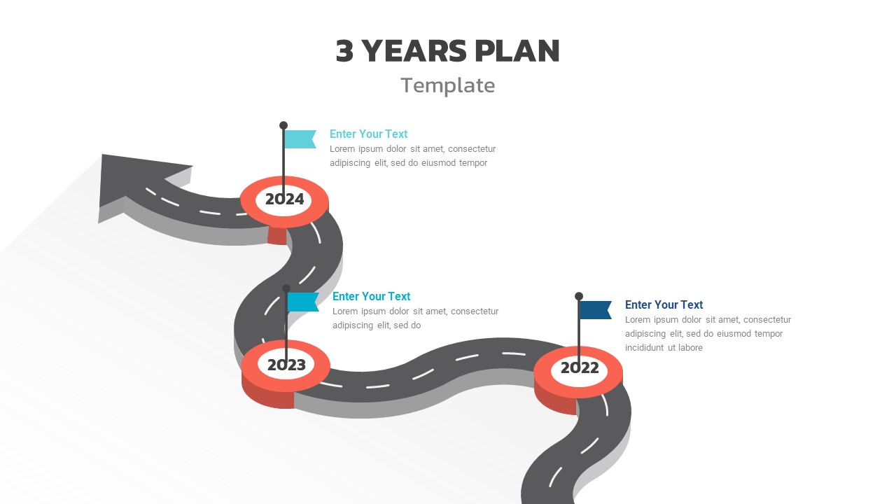 3 Year Strategic Plan PowerPoint template - SlideBazaar