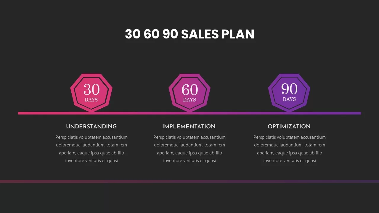 30 60 90 Day Sales Plan Dark