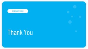 Blue Background Thank You Slide