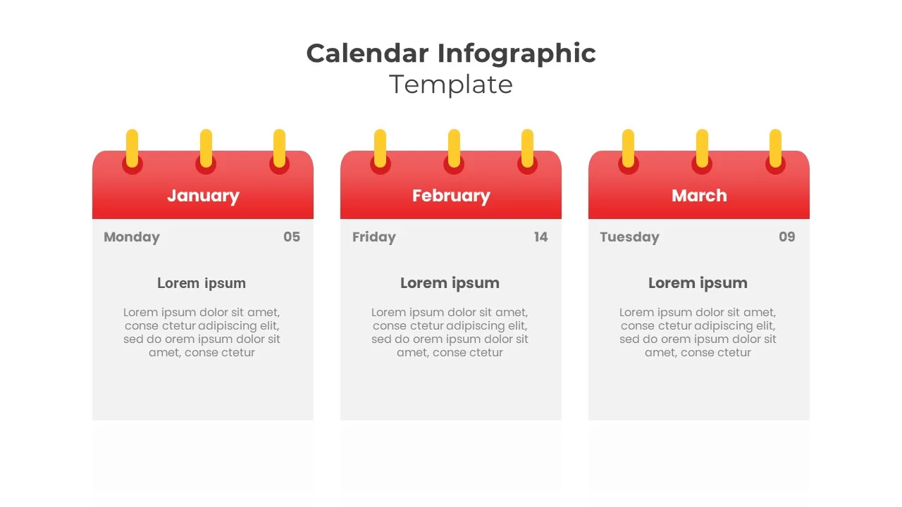 Calendar Infographic Template