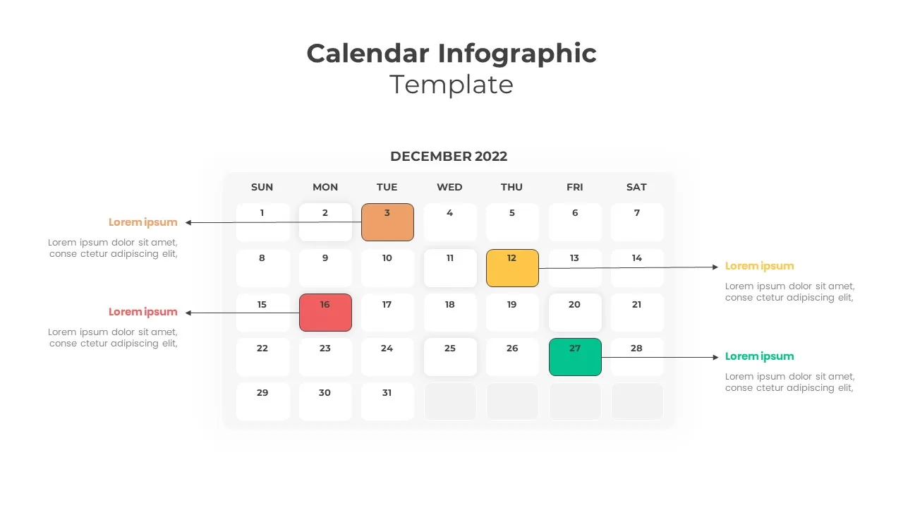 Calendar Infographic for PowerPoint