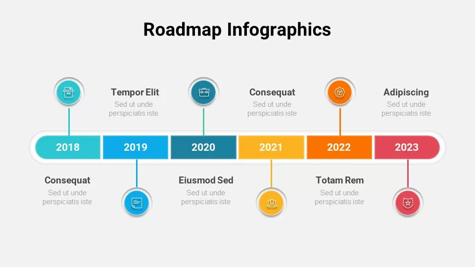 Free Roadmap Infographics Template