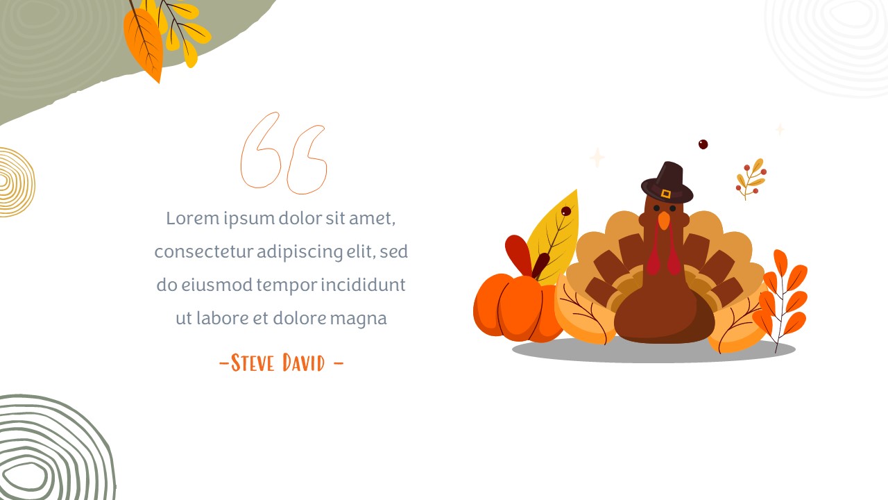 Free Thanksgiving PowerPoint Template message