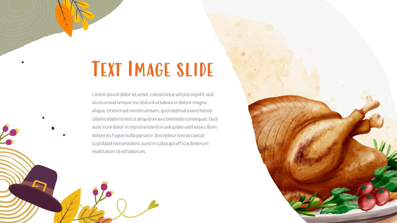 Free Thanksgiving PowerPoint Template text