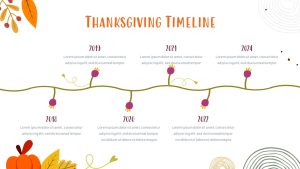 Free Thanksgiving PowerPoint Template timeline