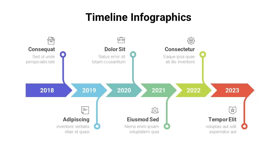 free timeline infographic templates