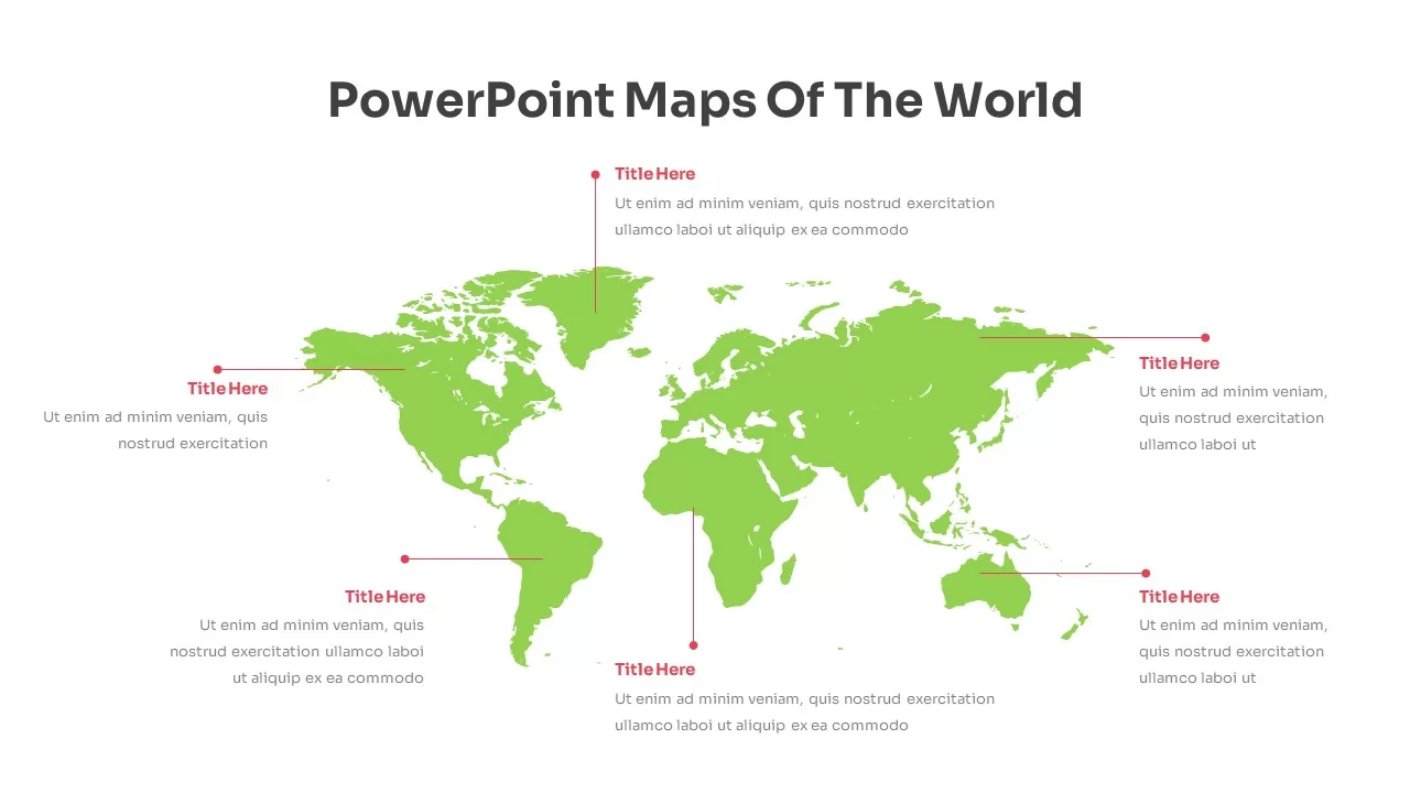 Map Of World PowerPoint Template