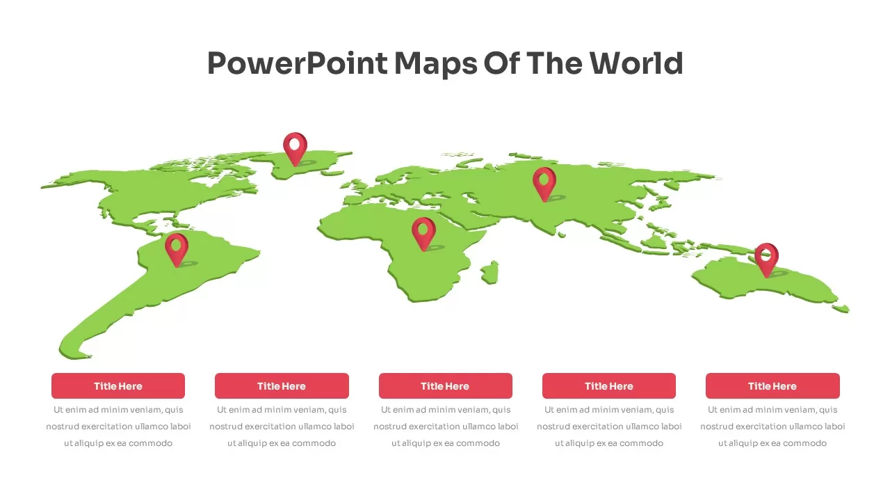 Map of the World PowerPoint Presentation
