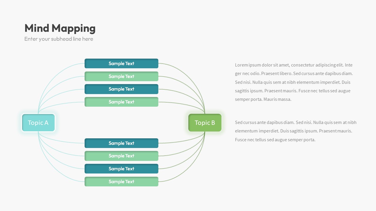 Mind Mapping Slide Template