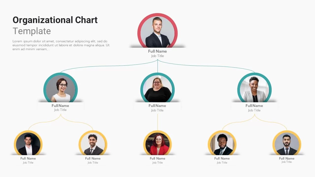 Organizational Chart Template for PowerPoint