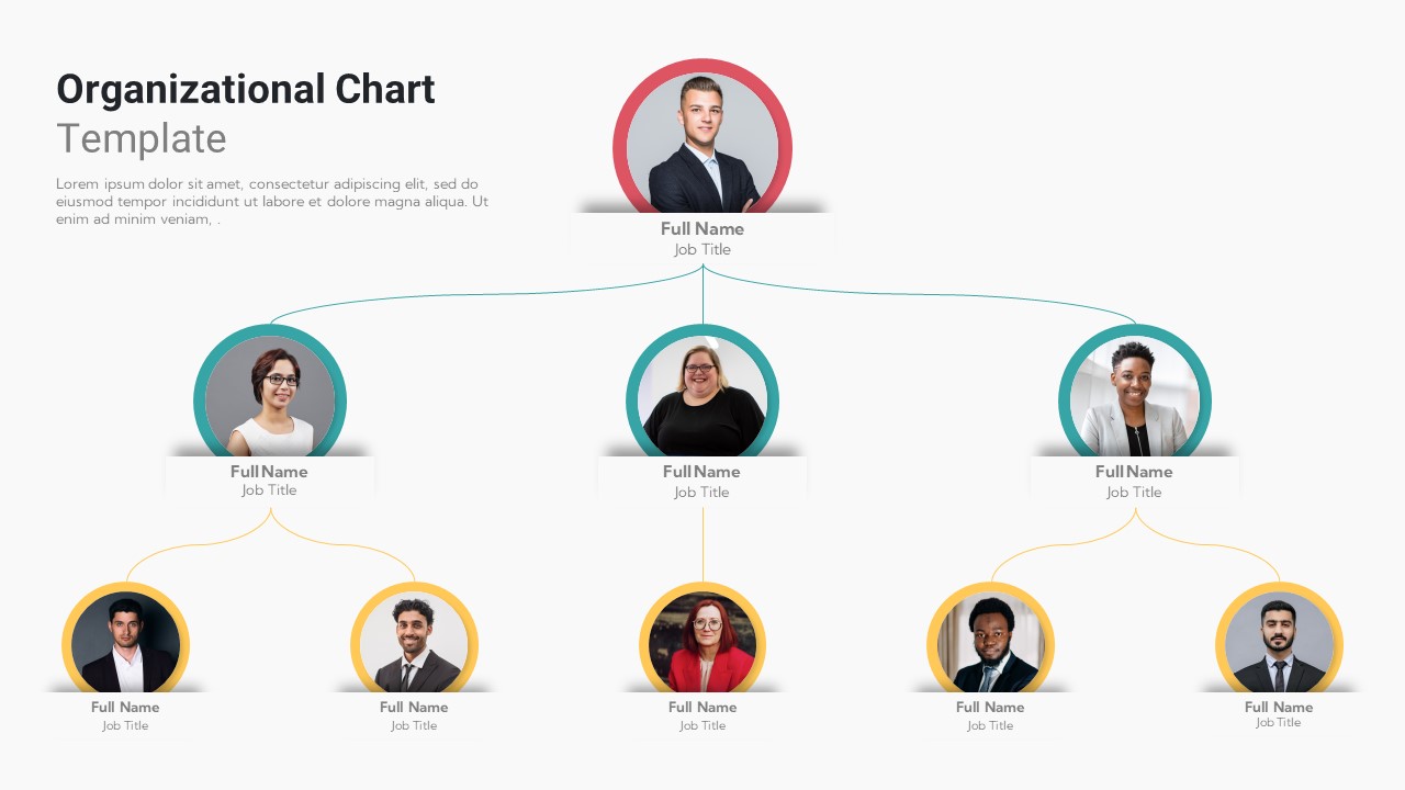 Free Org Chart In Powerpoint Template Trekdsae 7705