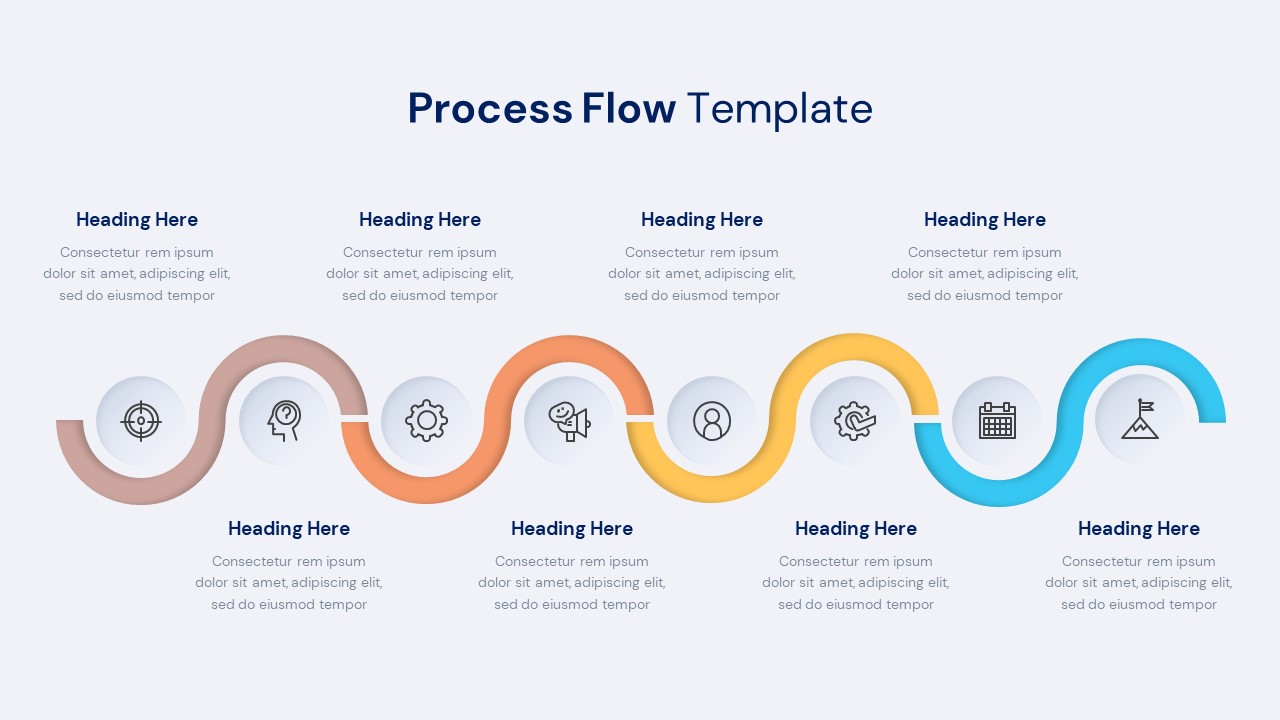 Process Flow Infographics Template Slidebazaar 8897
