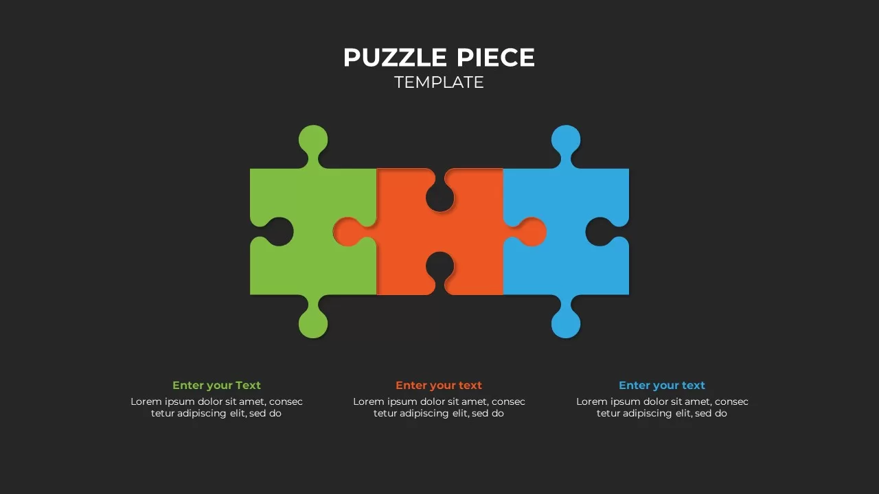 Puzzle Piece Template Dark