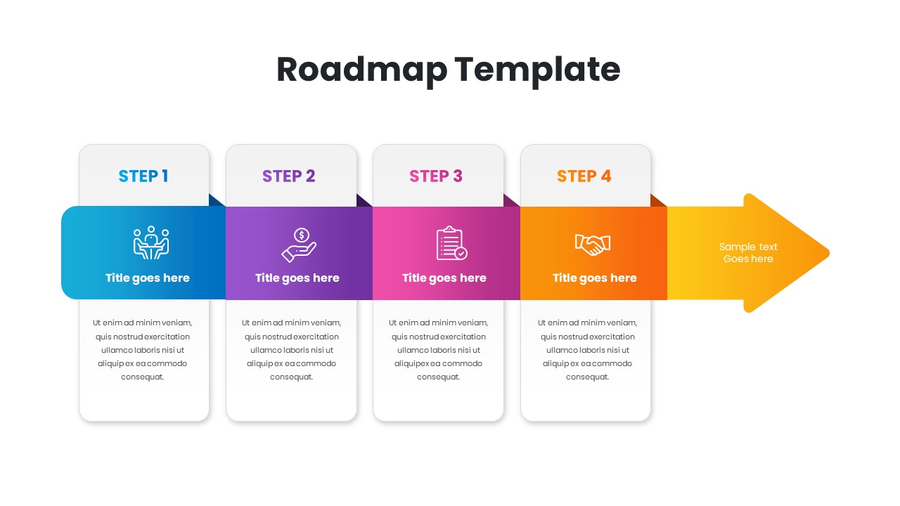 Roadmap Template For Powerpoint Presentation Slidebazaar 7458