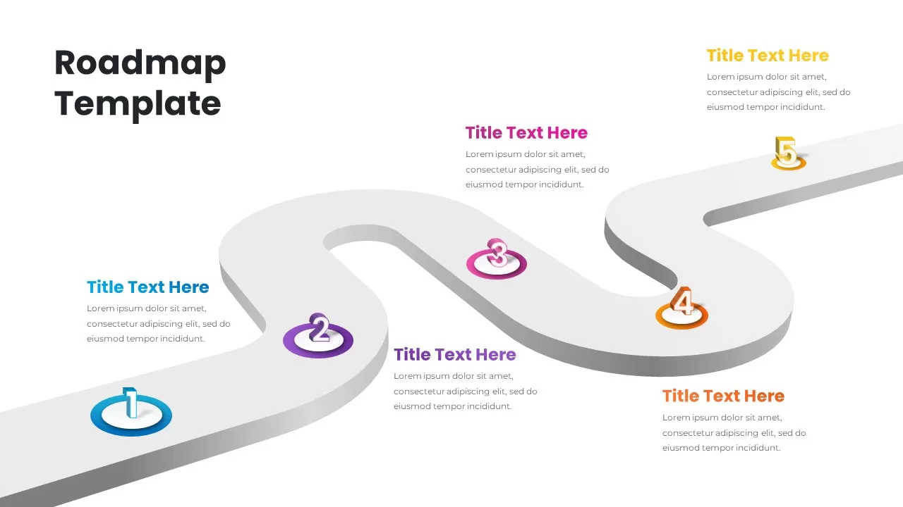 Animated Roadmap Template for Presentation
