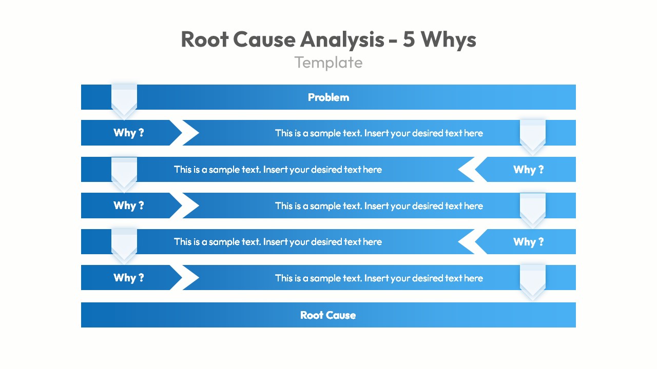Root Cause Analysis PowerPoint 5 Whys Template