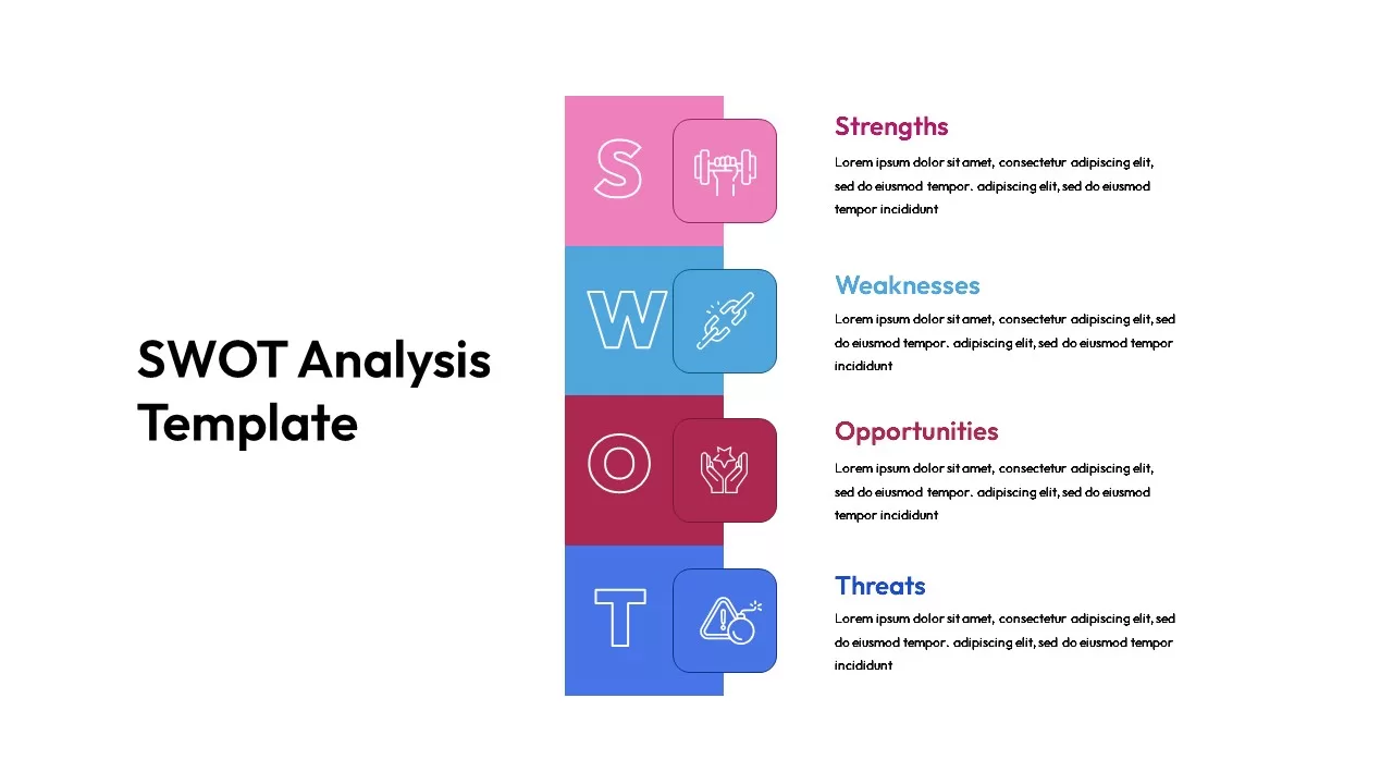 SWOT Analysis Infographics for PowerPoint
