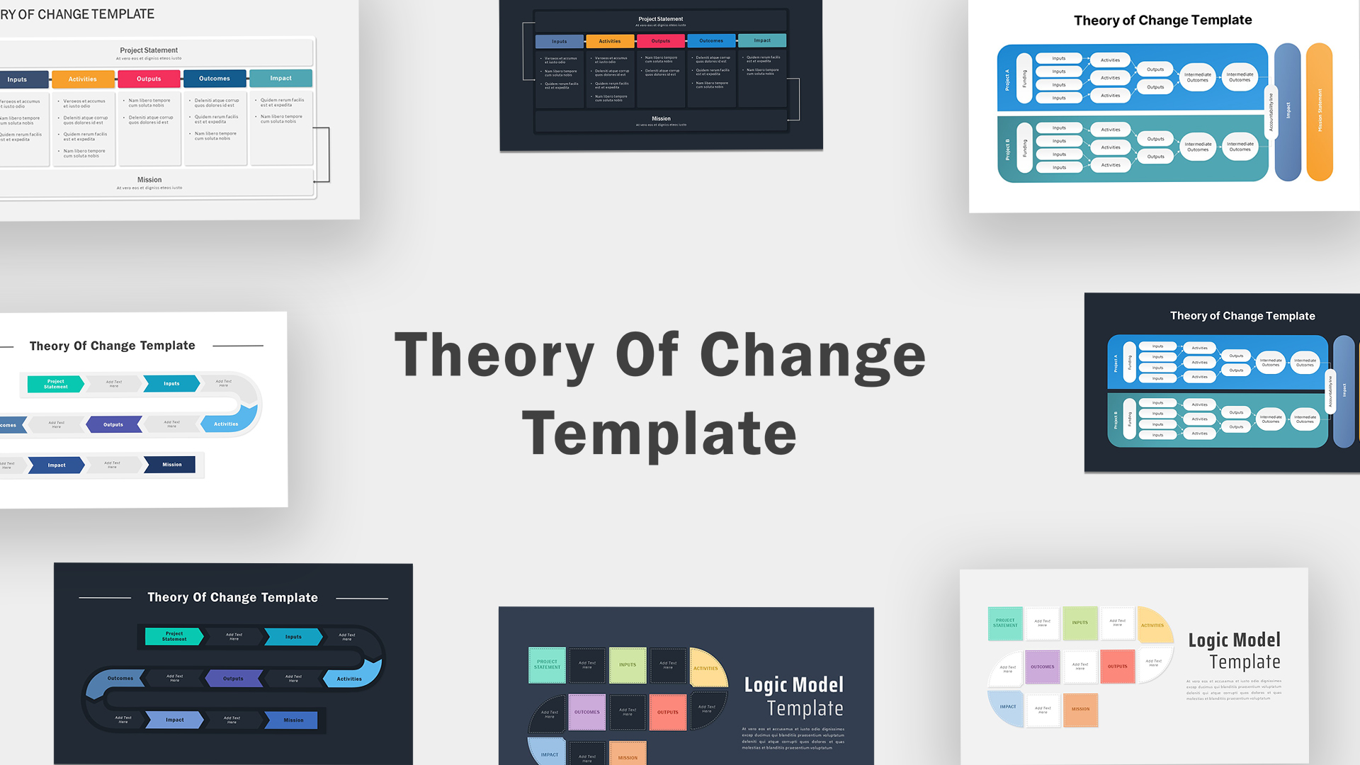Theory Of Change Template SlideBazaar