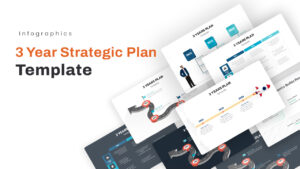Three Year Strategic Plan PowerPoint template