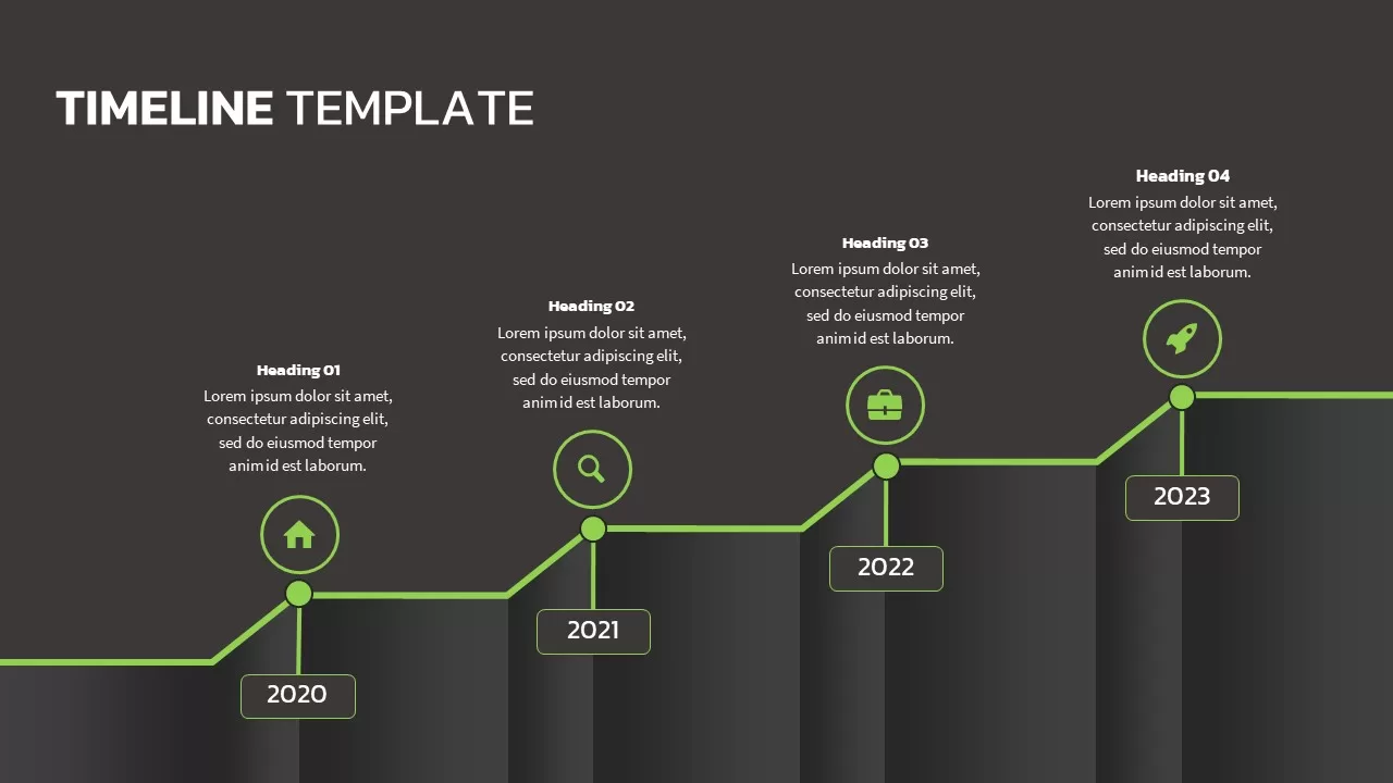 Timeline Template Dark