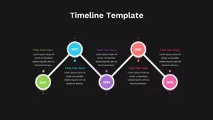 Timeline Template for PowerPoint Dark