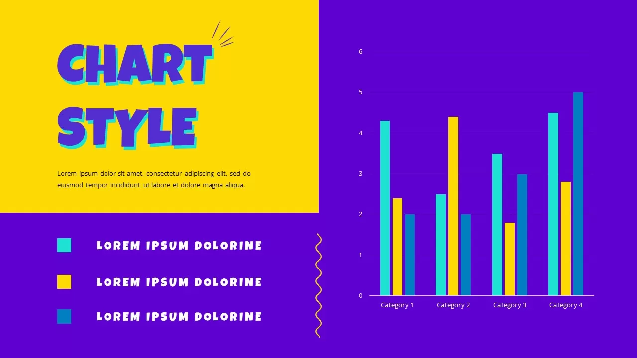 pop art template chart style