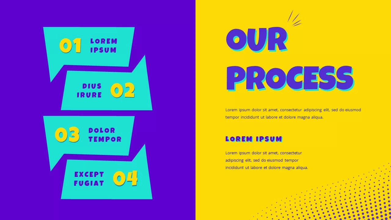 pop art template our process