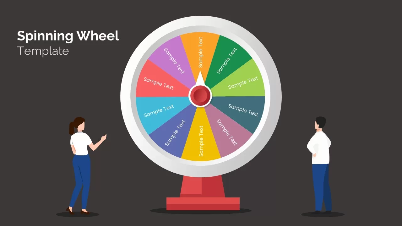 powerpoint spinning wheel