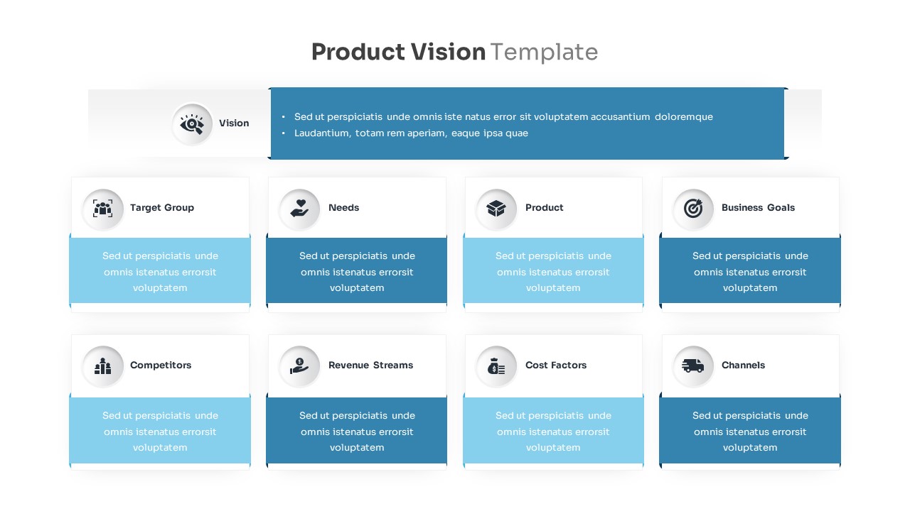 Vision Board Template, Editable PPT Template