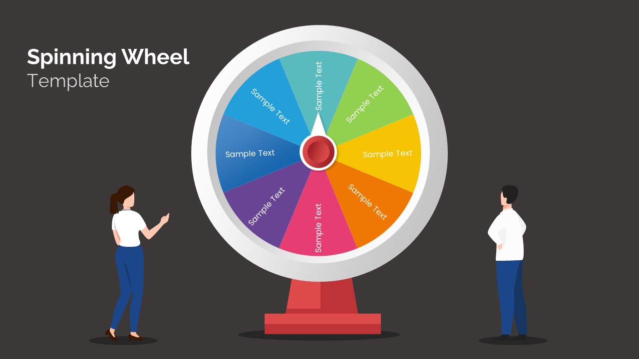 Free Spinning Wheel Powerpoint Template