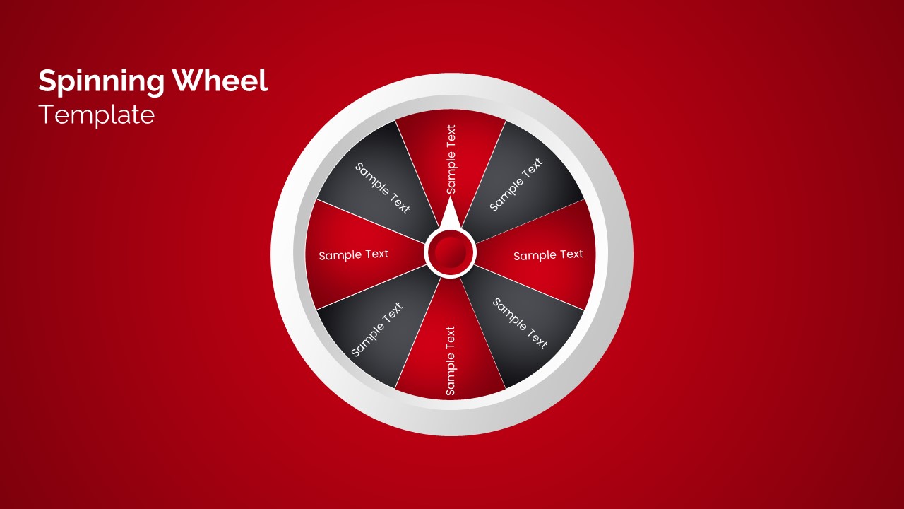 Animated spinning wheel PowerPoint Template SlideBazaar