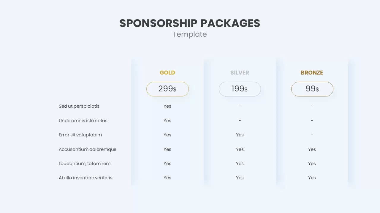 sponsorship package