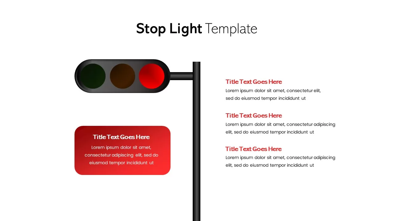 stop light template