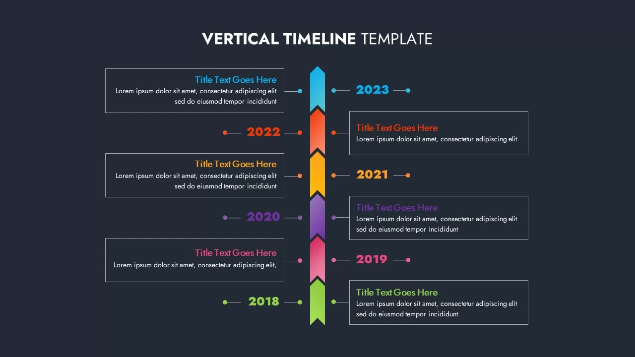 timeline template vertical