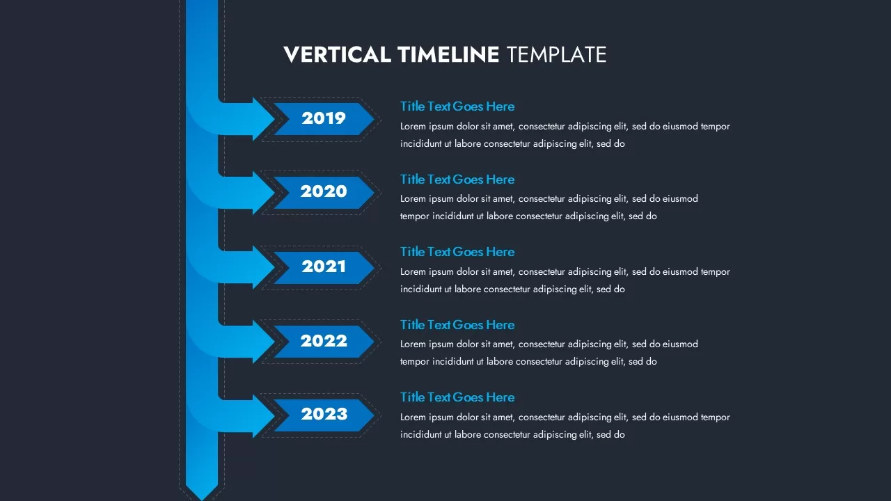 timeline vertical powerpoint