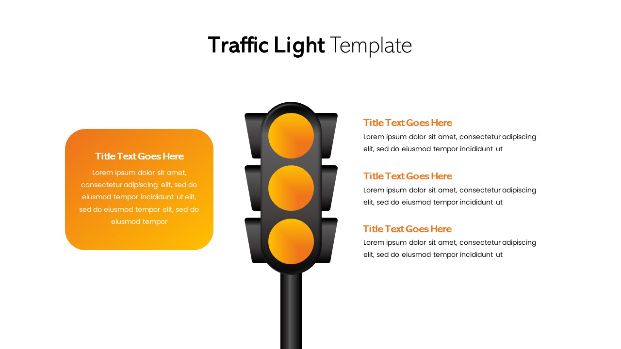 Attractive Traffic Light Powerpoint Templates Images