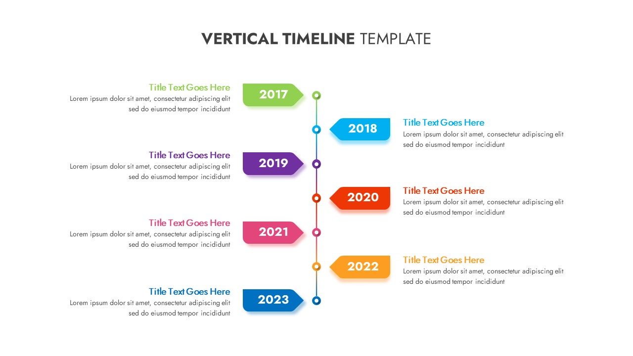 Animated Vertical Timeline Template SlideBazaar