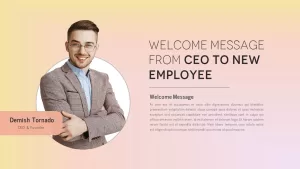 Welcome Message From CEO Template